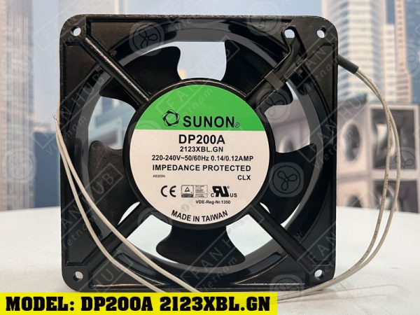 COOLING FAN SUNON DP200A 2123XBL.GN, 220-240VAC, 120x120x38mm