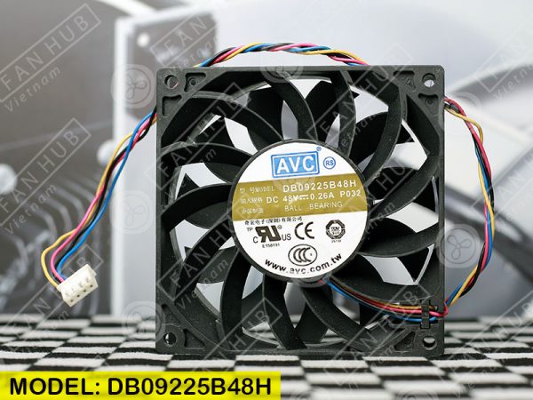 AVC DB09225B48H - Inverter Fan, 48VDC, 92x92x25mm