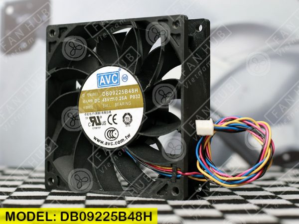 AVC DB09225B48H - Inverter Fan, 48VDC, 92x92x25mm