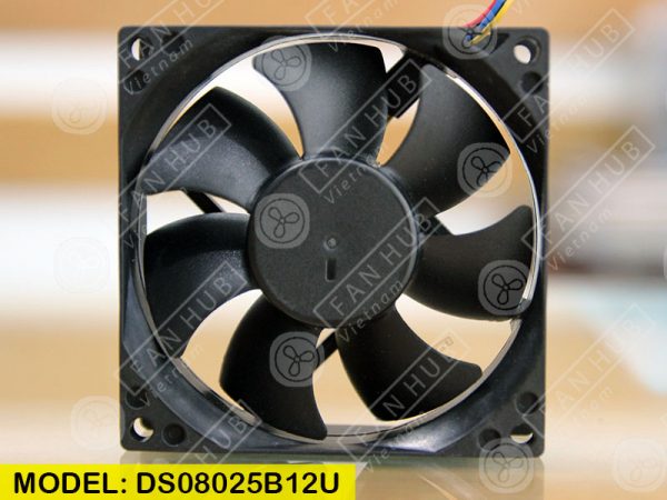 AVC DS08025B12U - Inverter Fan, 12VDC, 80x80x25mm