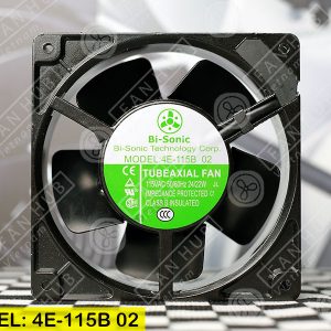 Bi-Sonic 4E-115B 02 - AXIAL FAN, 115VAC, 120x120x38mm