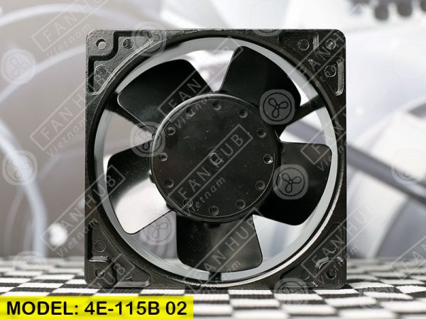 Bi-Sonic 4E-115B 02 - AXIAL FAN, 115VAC, 120x120x38mm