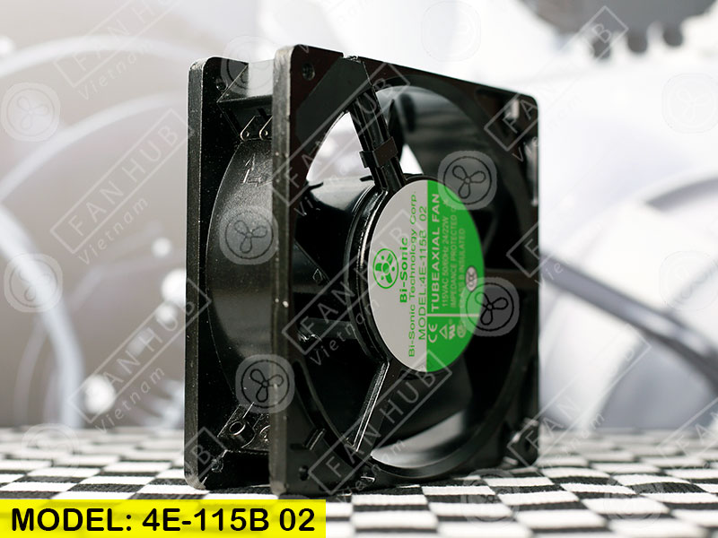thumbnail image 2 of Bi-Sonic 4E-230B High-Temperature Fan – 230VAC, 120x120x38mm, 22/21W, Cooling 2 of 5