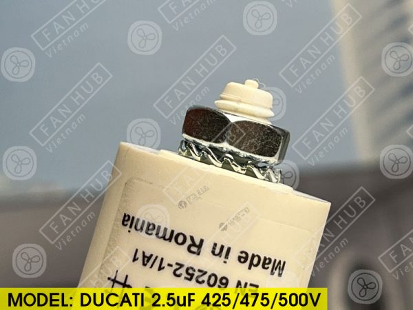 DUCATI CBB60 2.5uF, 425/475/500VAC - Motor Capacitor