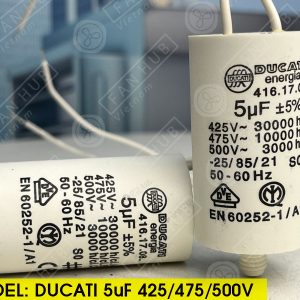 DUCATI CBB60 5uF, 425/475/500VAC - Motor Capacitor