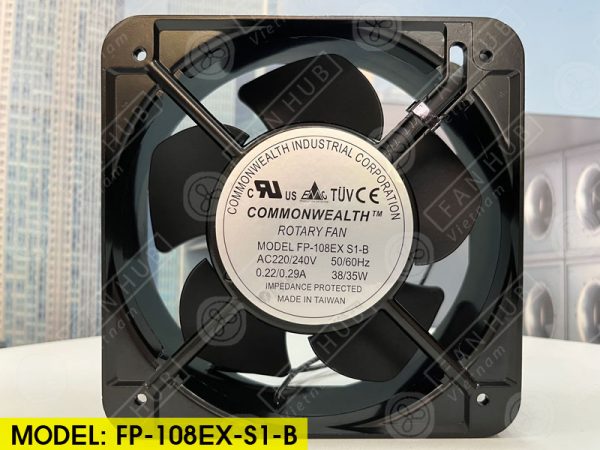 COMMONWEALTH FP-108EX-S1-B - Fan For Cabinet, 220V, 150x150x50mm