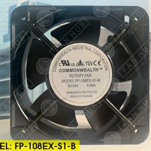 COMMONWEALTH FP-108EX-S1-B - Cabinet Fan, 24VDC, 150x150x50mm