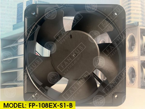 COMMONWEALTH FP-108EX-S1-B - Cabinet Fan, 24VDC, 150x150x50mm