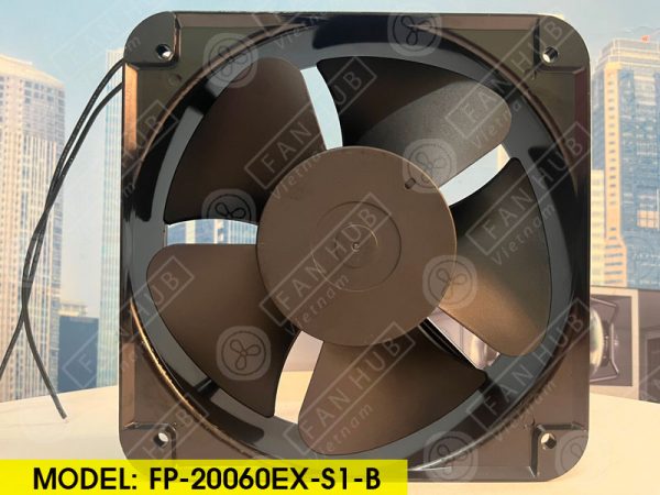 COMMONWEALTH FP-20060EX-S1-B - AC Axial Fan, 220-240VAC, 200x200x60mm