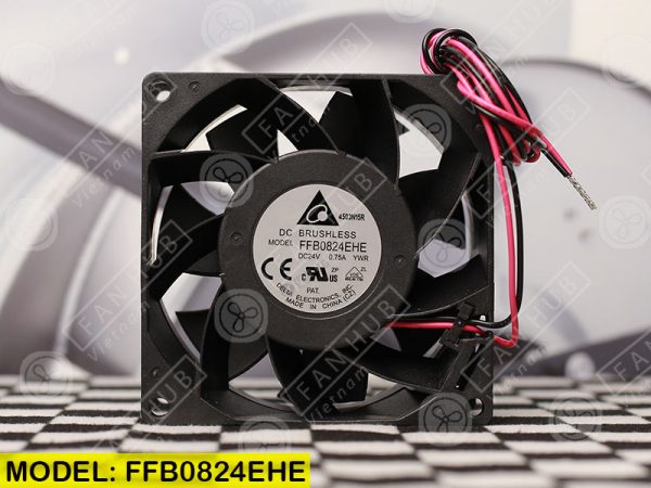 DELTA FFB0824EHE - Inverter Fan, 24VDC, 80x80x38mm