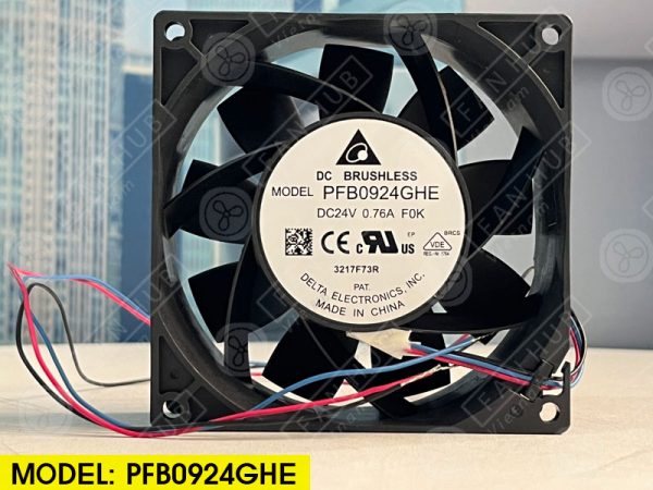 DELTA PFB0924GHE - Inverter Fan, 24VDC, 92x92x38mm