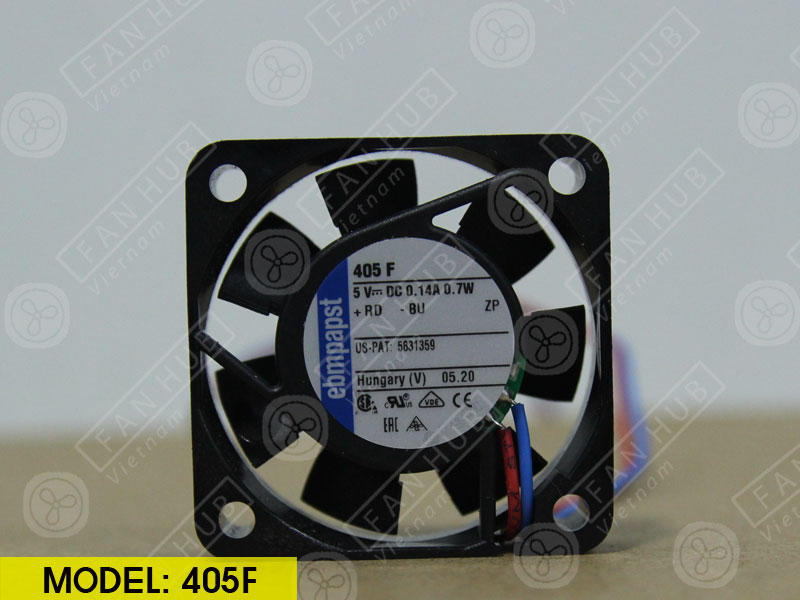 EBMPAPST 405F - Inverter Fan, 5VDC, 40x40x10mm