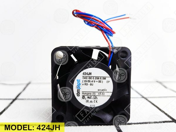 EBMPAPST 424JH - Inverter Fan, 24VDC, 40x40x28mm