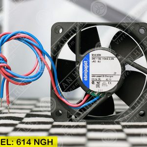 EBMPAPST 614NGH- Inverter Fan, 24VDC, 60x60x25mm