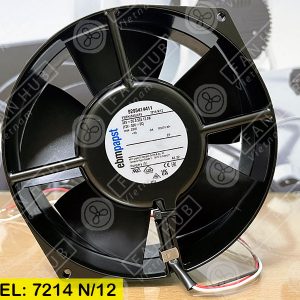 EBMPAPST 7214N/12 - Inverter Fan, 24VDC, 172x150x55mm