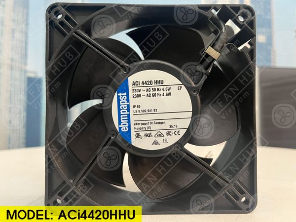 EBMPAPST ACi4420HHU - EC AXIAL FAN, 230VAC, 120x120x38mm