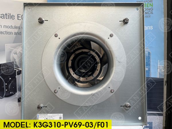 EBMPAPST K3G310-PV69-03/F01 - Fan For AHU, 400VAC, 310mm