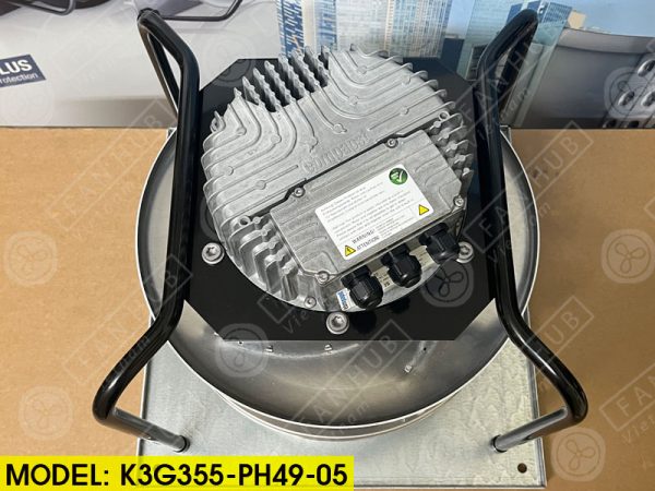 EBMPAPST K3G355-PH49-05 - Fan For AHU, 400VAC, 355mm