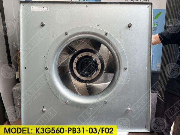 EBMPAPST K3G560-PB31-03/F02 - Fan For AHU, 380-480VAC, 560mm