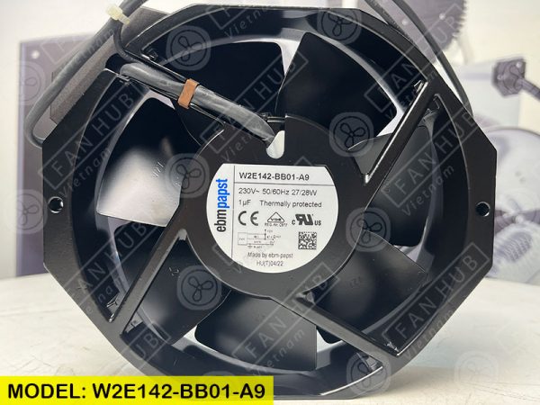 COOLING FAN EBMPAPST W2E142-BB01-A9, 230VAC, 172x150x38mm