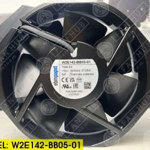 EBMPAPST W2E142-BB05-01 - AC AXIAL FAN, 115VAC, 172x150x38mm