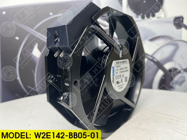 EBMPAPST W2E142-BB05-01 - AC AXIAL FAN, 115VAC, 172x150x38mm