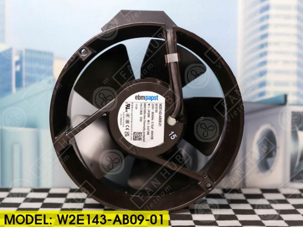 EBMPAPST W2E143-AB09-01 - AC Axial Fan, 230VAC, 172x51mm