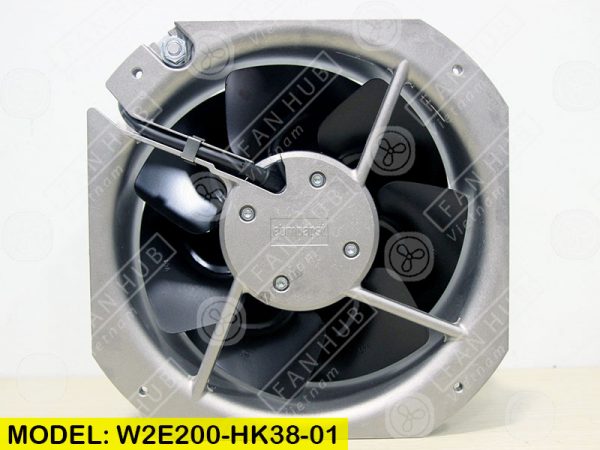 EBMPAPST W2E200-HK38-01 - Cabinet Fan, 230VAC, 225x225x80mm