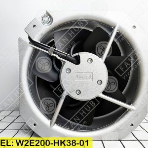 EBMPAPST W2E200-HK38-01 - Axial Fan, 230VAC, 225x225x80mm