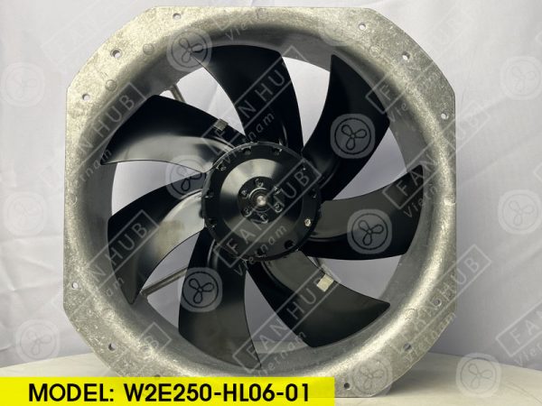 EBMPAPST W2E250-HL06-01 - AC Axial Fan, 230VAC, 280x280x80mm