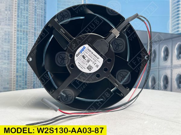 EBMPAPST W2S130-AA03-87 - Cabinet Fan, 230VAC, 172x150x55mm