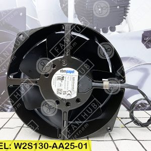 EBMPAPST W2S130-AA25-01 - AC Axial Fan, 115VAC, 172x150x55mm