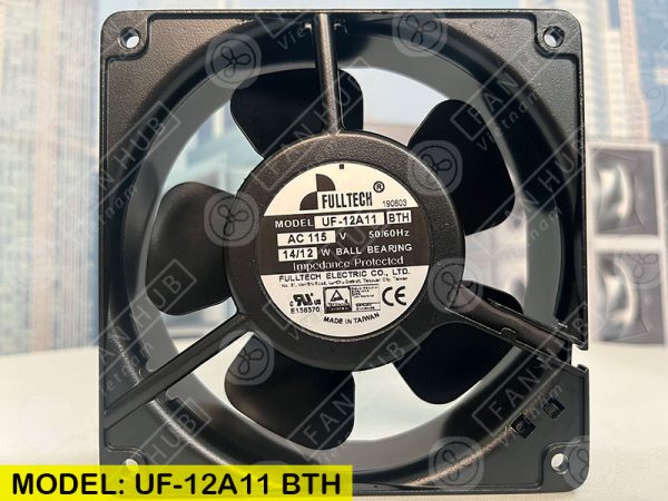 FULLTECH UF-12A11 BTH - Axial Fan, 115VAC, 120x120x38mm