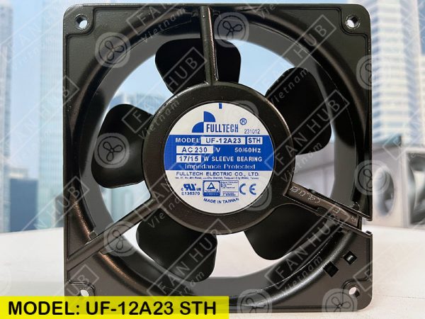 FULLTECH UF-12A23 STH - AC AXIAL FAN, 230VAC, 120x120x38mm