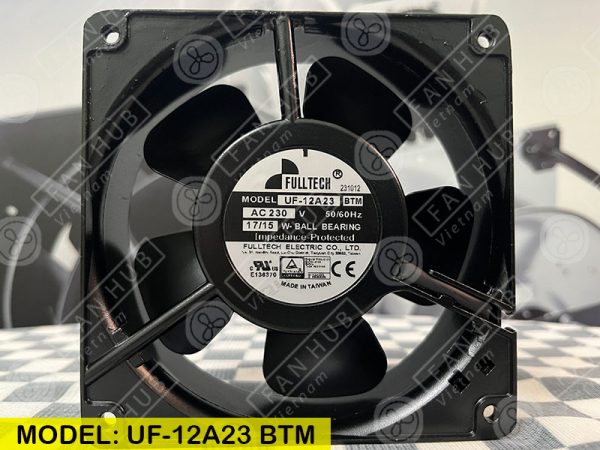 FULLTECH UF-12A23 BTM - AC AXIAL FAN, 230VAC, 120x120x38mm