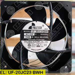 FULLTECH UF-20JC23 BWH - AC AXIAL FAN, 230VAC, 205x205x90mm