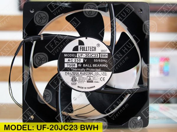 FULLTECH UF-20JC23 BWH - AC AXIAL FAN, 230VAC, 205x205x90mm