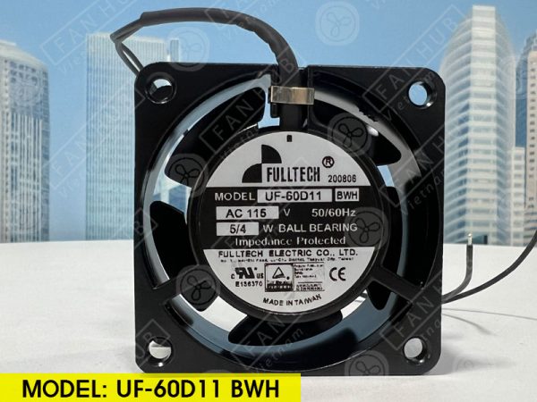 FULLTECH UF-60D11 BWH - AC AXIAL FAN, 115VAC, 60x60x30mm