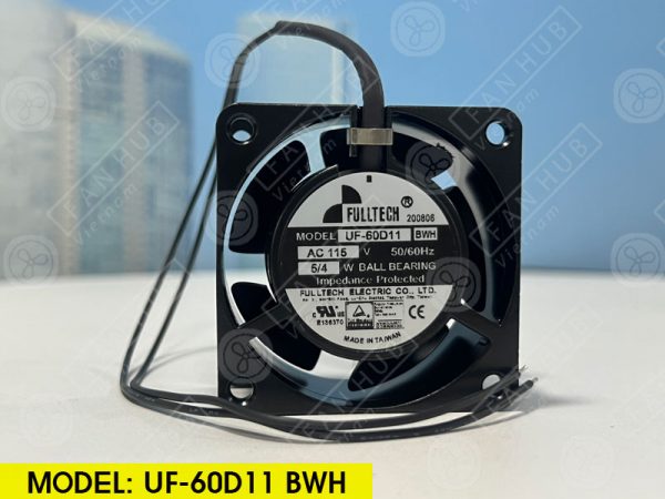 FULLTECH UF-60D11 BWH - AC AXIAL FAN, 115VAC, 60x60x30mm