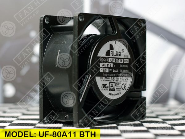 FULLTECH UF-80A11 BTH - AC AXIAL FAN, 115VAC, 80x80x38mm