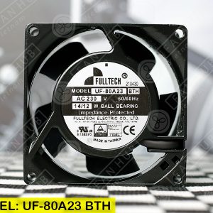 FULLTECH UF-80A23 BTH - AC AXIAL FAN, 230VAC, 80x80x38mm