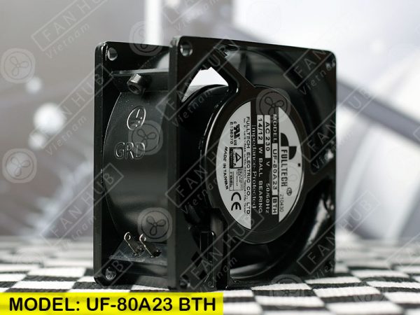 FULLTECH UF-80A23 BTH - AC AXIAL FAN, 230VAC, 80x80x38mm