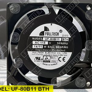 FULLTECH UF-80B11 BTH - AC AXIAL FAN, 115VAC, 80x80x25mm