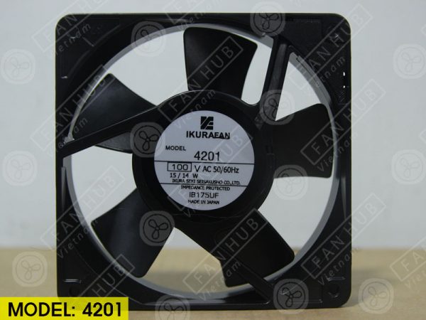 IKURA 4201 - AC Axial Fan, 100VAC, 120x120x25mm