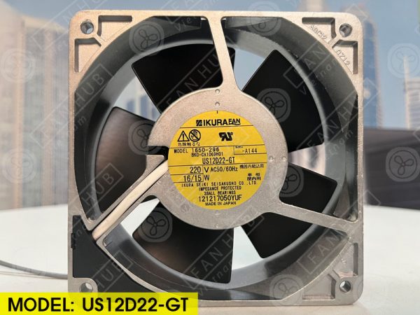 IKURA US12D22-GT - AC Axial Fan, 220VAC, 120x120x38mm