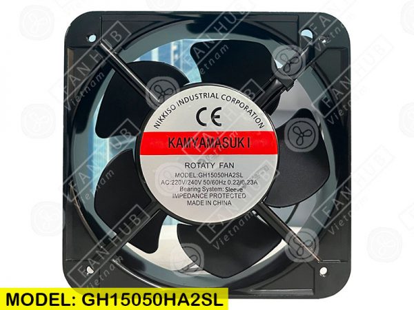 KAMYAMASUKI GH15050HA2SL - COOLING FAN, 220VAC, 150x150x50mm