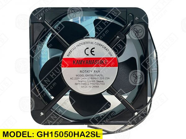 KAMYAMASUKI GH15050HA2SL - COOLING FAN, 220VAC, 150x150x50mm