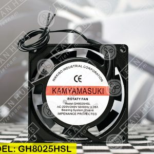 KAMYAMASUKI GH8025HSL - COOLING FAN, 220VAC, 80x80x25mm