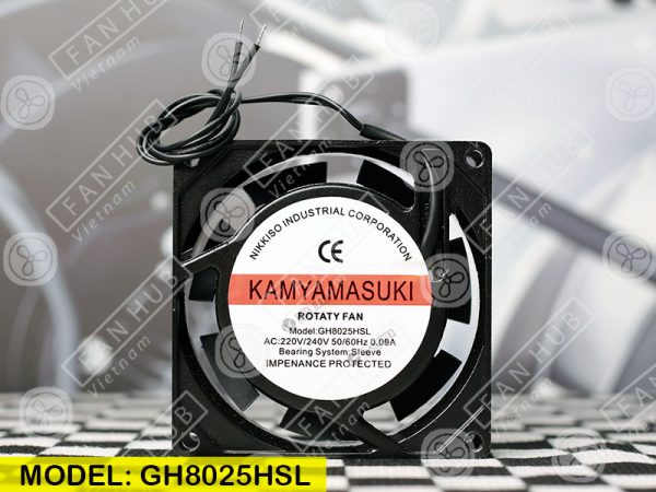 KAMYAMASUKI GH8025HSL - COOLING FAN, 220VAC, 80x80x25mm