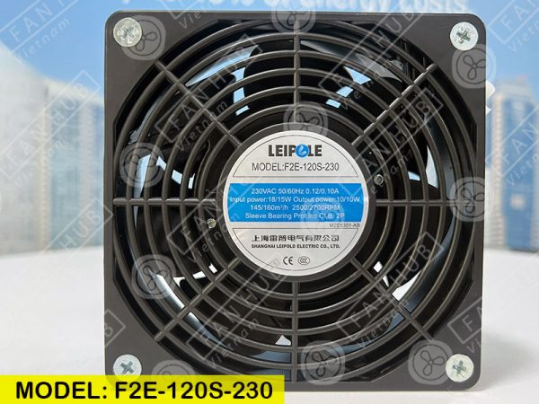 LEIPOLE F2E-120S-230 - AC AXIAL FAN, 230VAC, 120x120x38 mm